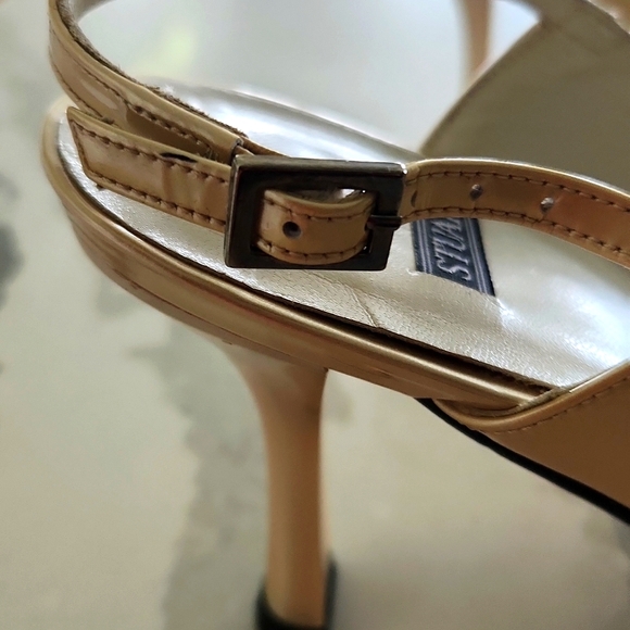 STUART WEITZMAN SLING BACK OPEN TOE SANDALS WITH ADJUSTABLE STRAP 7M - Picture 2 of 8